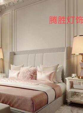 网现代客厅台灯创意温红浪漫轻奢卧室台馨台灯AJG简约时尚书房护