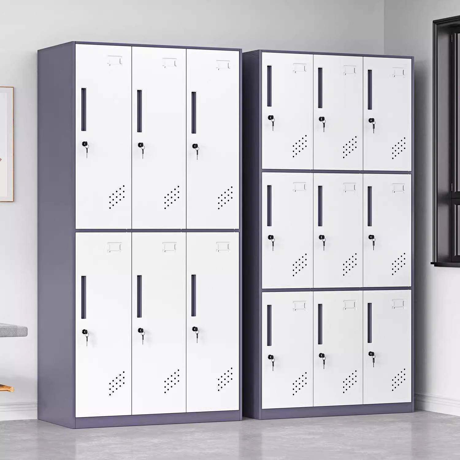 拆更柜放员工宿舍衣储物柜带锁浴室换装衣yj-012柜健身房存柜多门