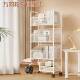TGW书架落地多层书本收纳架体墙可移动靠书柜带置物架桌一边轮小