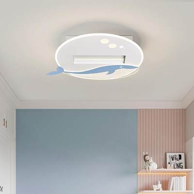 新款FS606全音光谱馨卧室无叶风吸扇灯静隐形电扇一体温儿童房智