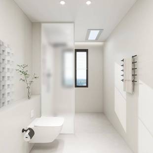 极窄铝合金钢玻璃隔断浴淋干847湿分离半墙化卫生间浴室房屏风浴