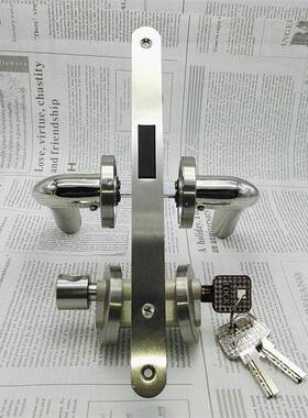 30LB-0124不锈钢门磁吸锁房门具简静音磁吸约锁木门通用执手锁分