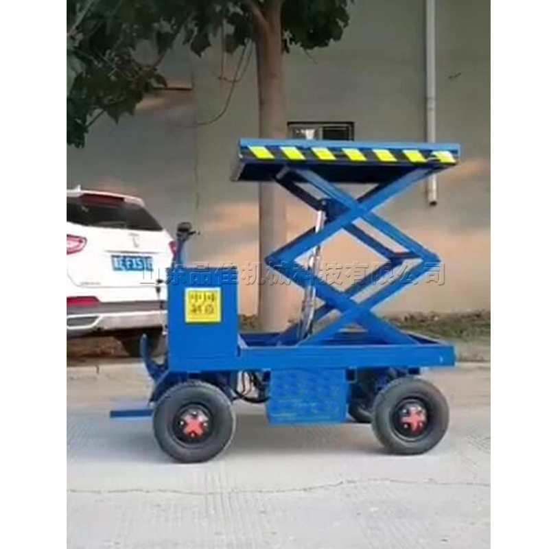 四轮骑行式电动手推升降车