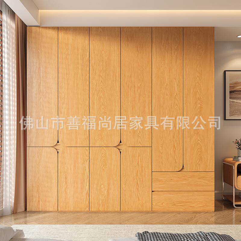 橡实柜木衣柜家用卧室原木风日系子木段分式6-0cm深度收纳衣橱
