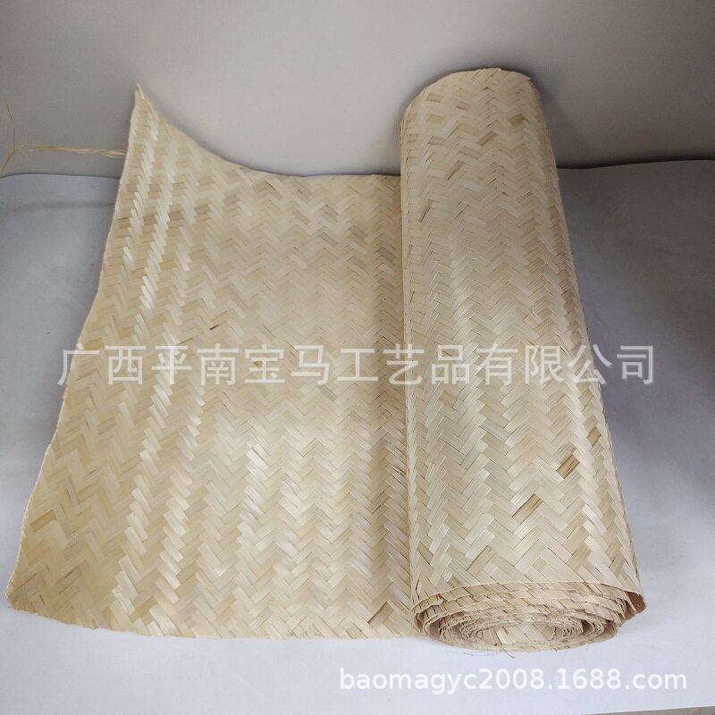 新中式竹编卷帘遮阳墙面装饰