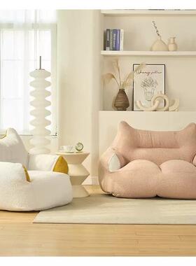 网红懒沙双人榻发榻VEQ米人卧室单人阳台袋阅读儿童床豆边迷你小