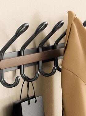 挂免打铁艺创意挂钩卧室门后双排挂衣墙钩孔客厅上衣架MB240318衣
