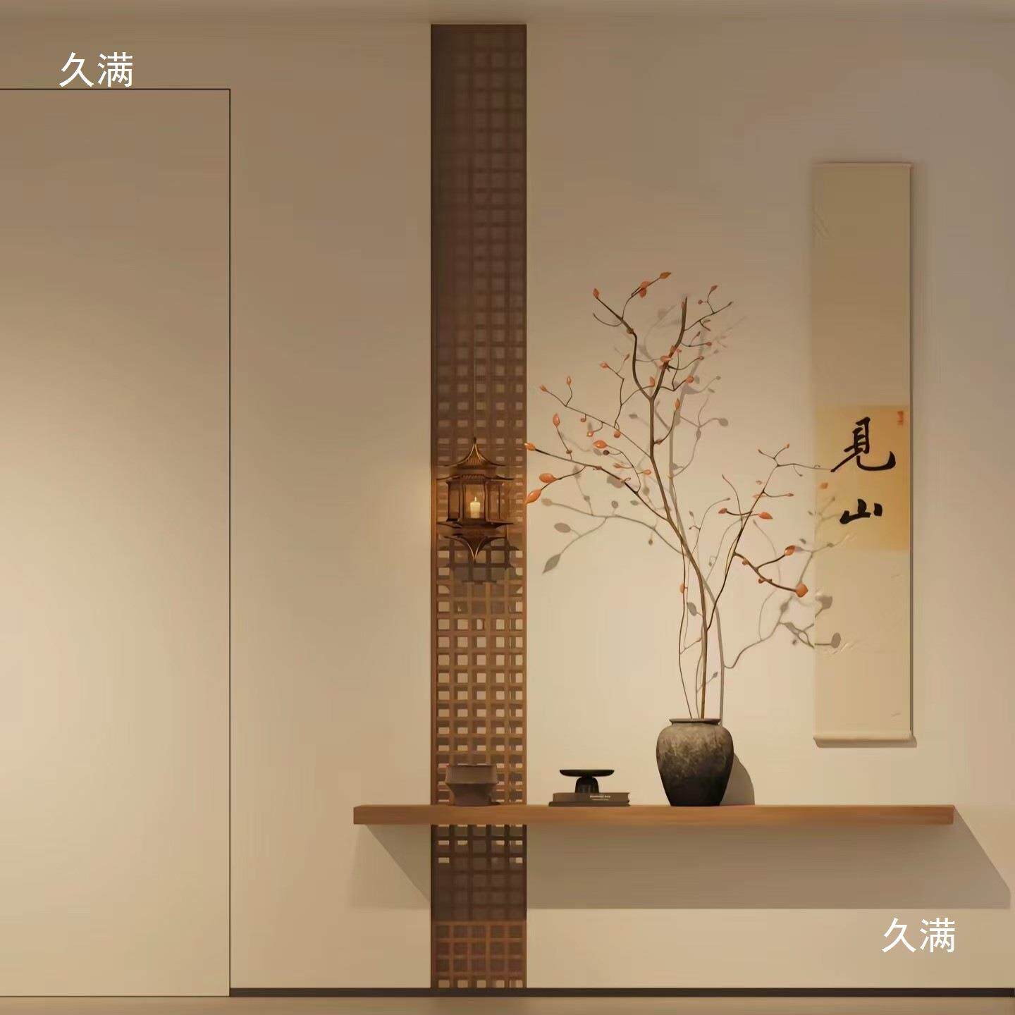 镂栅空实木tlznlznl花格隔新断中仿古木式雕窗花窗田字方格子宋式