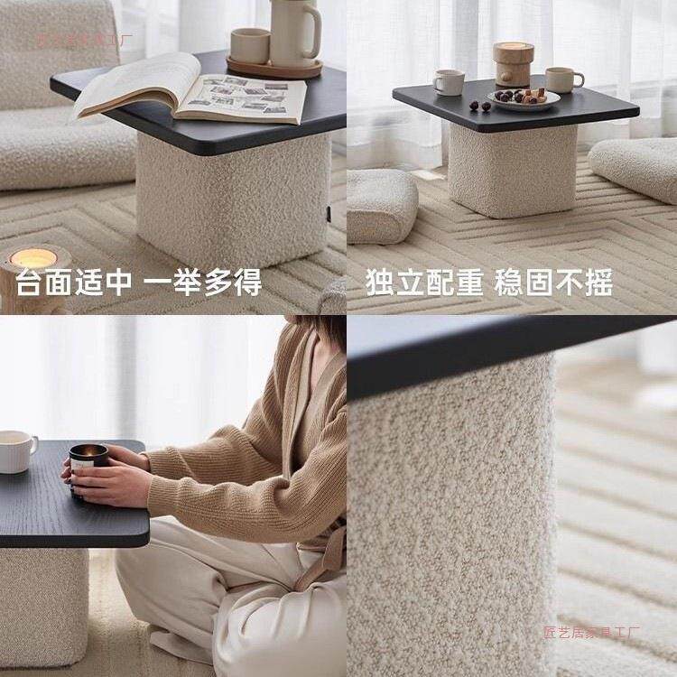 飘窗桌椅榻组合几阳台榻米084茶地台实木约飘窗小桌子正方简形炕