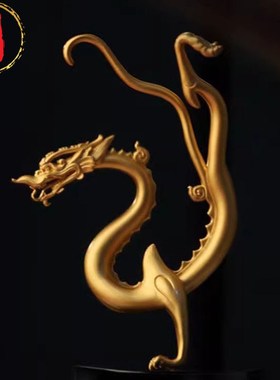 威弗列德铜龙摆件铜工艺品办公桌面饰品礼盒装龙年生肖商务礼品