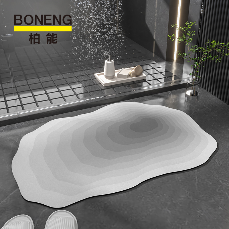 浴室吸水地垫简约现代厕所门口地毯门垫进门防滑脚踩垫卫生间地垫