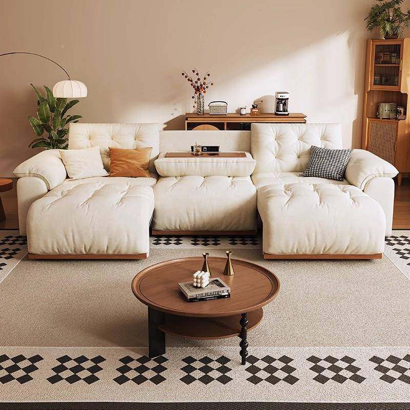 原木奶油风F996857H功多能动沙发客厅可调抓节零靠墙猫布艺翻电倒,住宅家具,功能沙发,淘宝优惠券,粉丝福利购,淘宝优惠卷