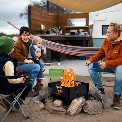 柴火炉便式携篝柴火炉炉火庭院取暖88002烧烤炉子