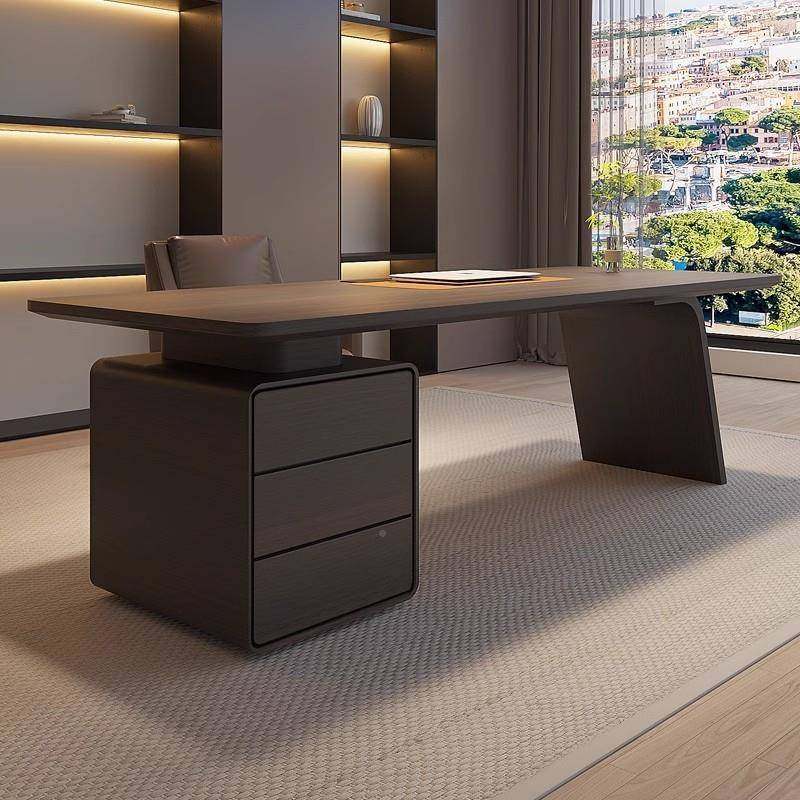 式意极简木客书桌家用厅书房写字台简20约轻奢老板高端实电脑办公,住宅家具,书桌,淘宝优惠券,粉丝福利购,淘宝优惠卷