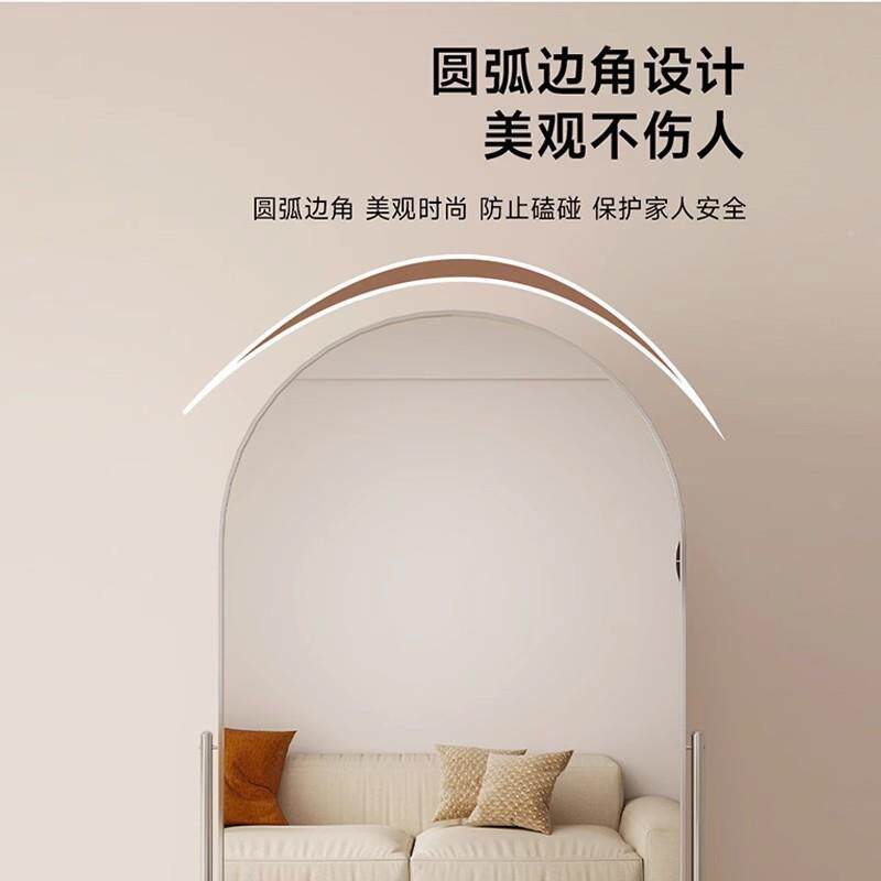 动可移穿衣大镜家用落QCM地服装店全身镜镜不锈钢显瘦镜子舞蹈镜