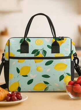 新品卡通果图案上便当保包温袋手提便携学生BZA82班族带饭水包支