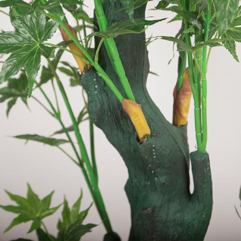 仿真绿植枫装树青枫树植物盆红栽厅盆景大型客落地饰假fzs-11花塑