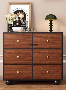 寝居安新款斗柜古风斗柜客厅靠墙餐边柜斗五柜床PES尾抽屉柜九中