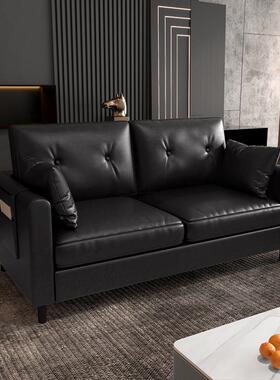 沙发户型厅家用公寓出租房屋办公室服装小SCD店双客三人沙位黑色