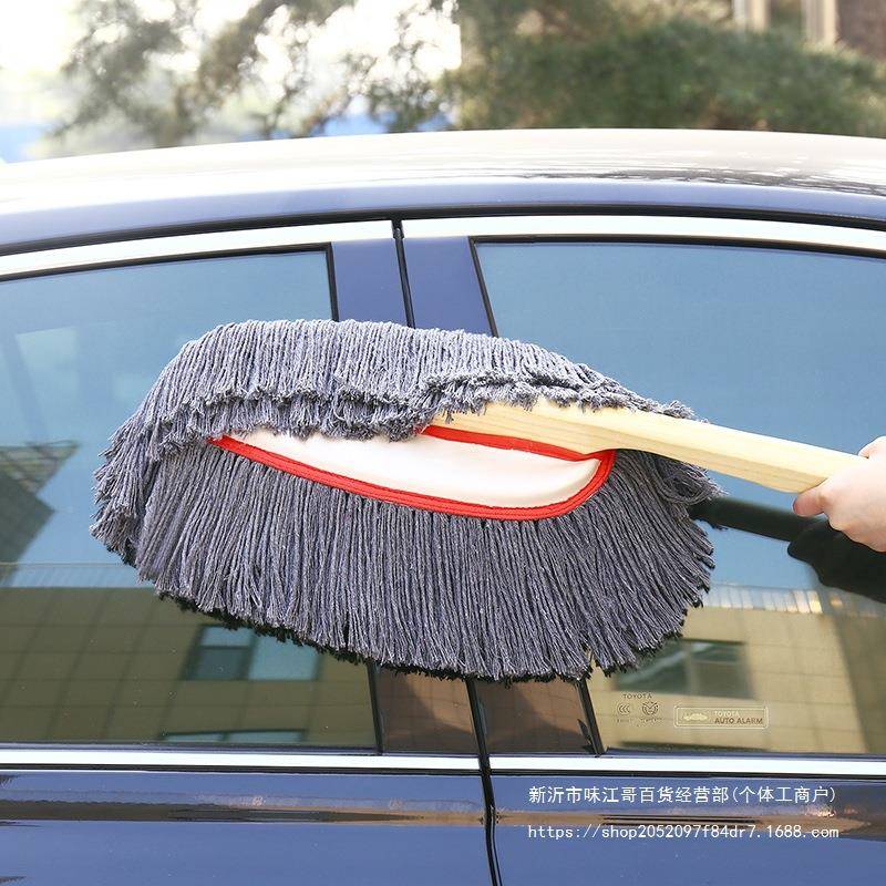 纯棉汽车子油单子洗擦车拖把747刷车弹子车掸刷子除掸蜡拖木尘把