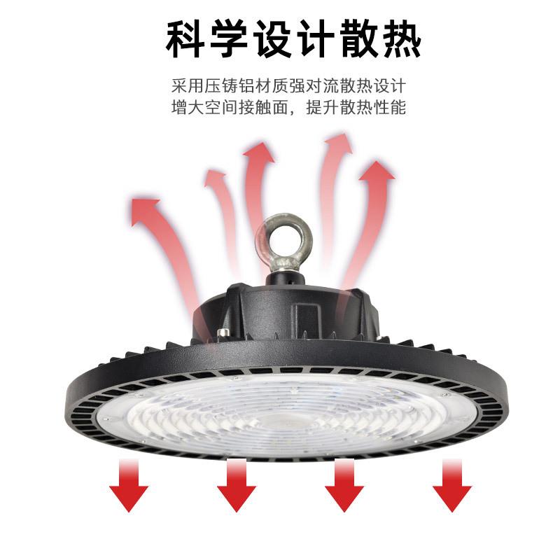 QAT亚明车率间仓库LED照明灯大篮球场体育馆防功眩超亮工矿灯