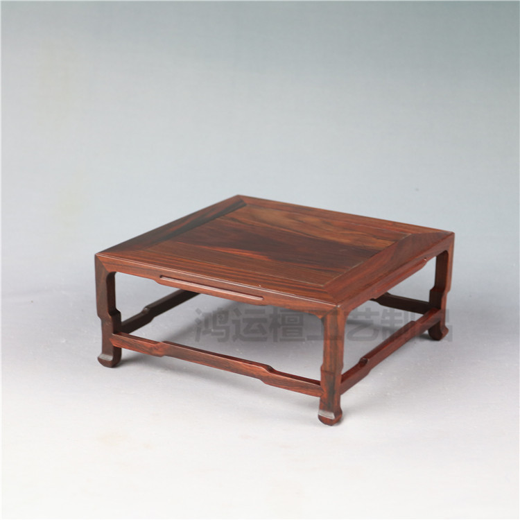 红酸枝长方正方台底座奇石玉器木雕摆件茶壶花盆盆景花瓶古玩底座