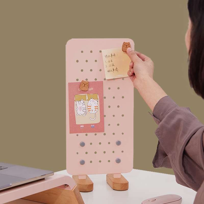 MOZI大脚丫桌面洞洞板白板备忘板写字台整理收纳装饰隔断板记事板