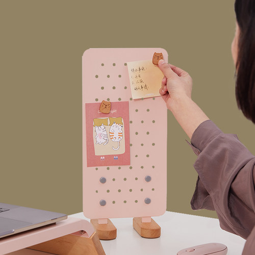 MOZI大脚丫桌面洞洞板白板备忘板写字台整理收纳装饰隔断板记事板