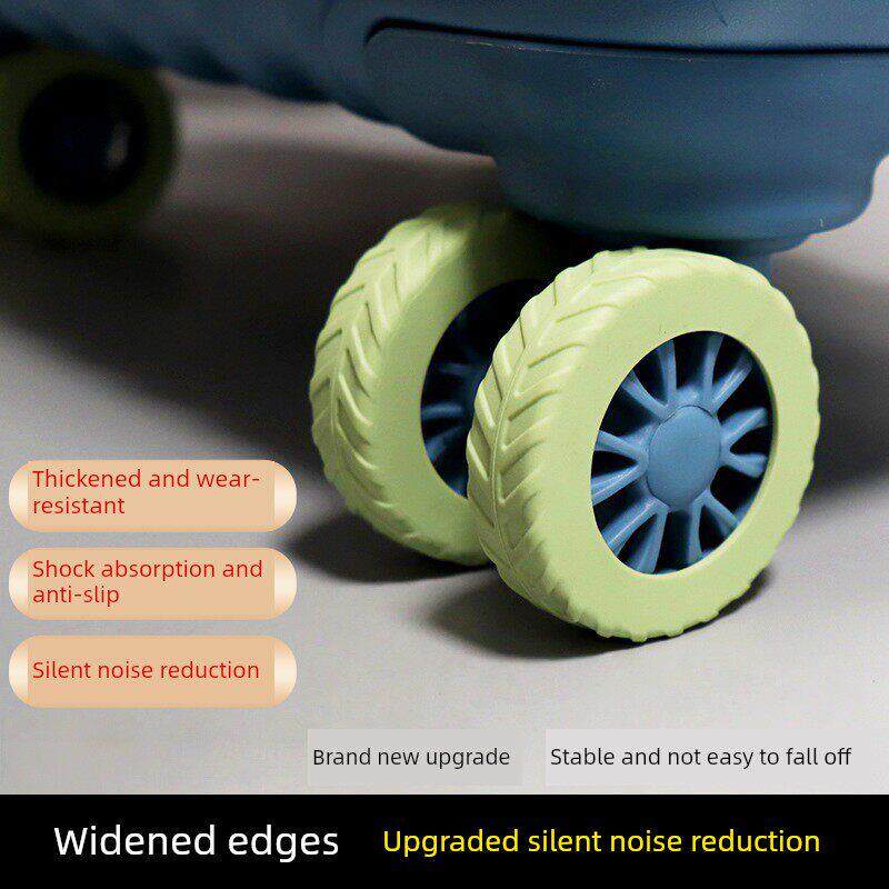 行李箱轮子保护套加厚耐磨加宽旅行拉杆箱万向轮防滑滚轮静音轮套