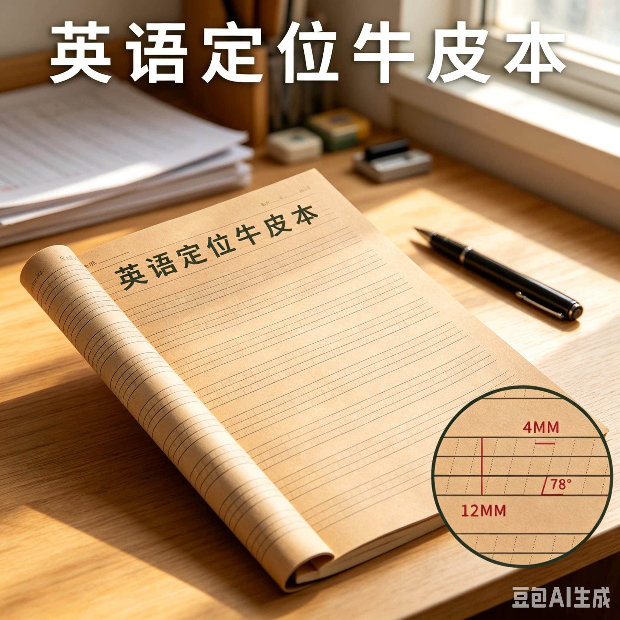 英生QY语定Y位练习纸小学英语规范书写衡水体练习本笔记本语英本Y