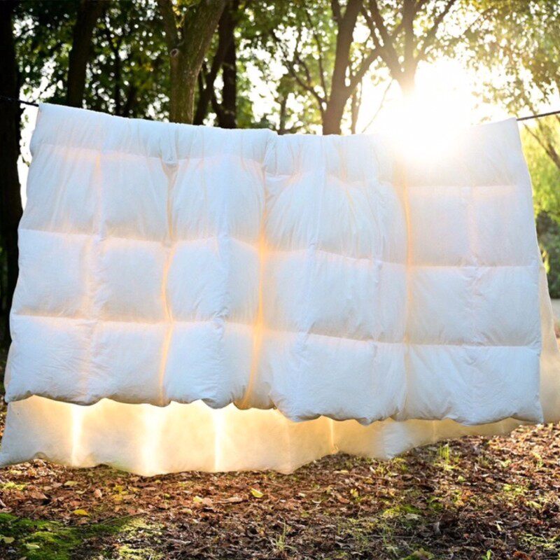 蓬松保暖的舒弹丝植物冬季被【大暖】轻盈可水洗a类全棉面料被芯