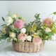 花艺插花手提花篮藤编柳编草编小篮子田园客厅装 篮 饰摆件水果欧式