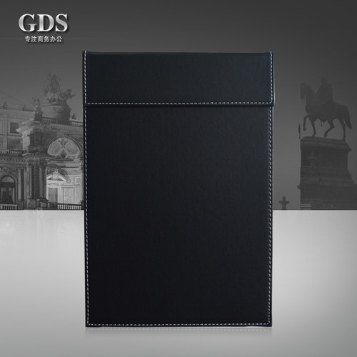 商务A4文件夹仿真皮革 高档会议记录/经理/签字签名/垫板合同夹