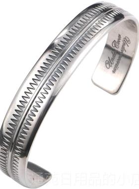 正品伊瓦 Under银cover高桥盾锯岚齿手镯5男士92纯银DIZ纹身图腾