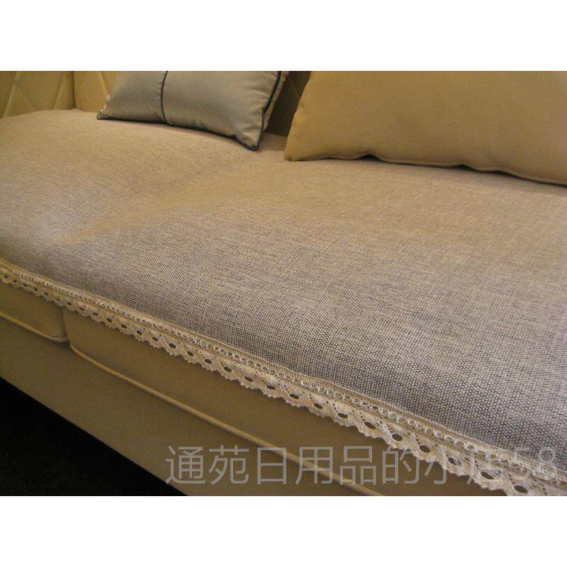 正品高档灰色沙发麻垫夏季清凉加厚布艺时 尚棉沙发发套 沙巾 包