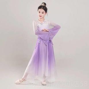 正品儿童古典蹈服版中国演出舞服套装练功服舞女童飘逸长仙气纱衣