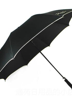 正品超大夫豪华商务款高尔伞广碳维告印字 双层可上翻纤骨加强抗