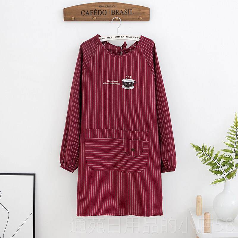 正品袖纯棉围裙韩版时尚成长人作厨房饭罩做衣男女全包袖套反穿衣,家庭/个人清洁工具,围裙,淘宝优惠券,粉丝福利购,淘宝优惠卷