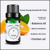 正品 按甜橙精油10m橙l甜油身单一新鲜水果按压面部和全植物摩