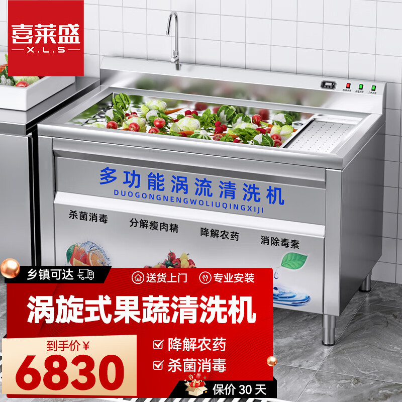 商用洗菜机 多功能涡流清洗机水果蔬菜肉类清洗机 气泡消毒洗菜机