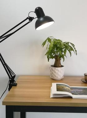 2ILED护长折叠美式眼学习台灯夹子拍卧室612床头美臂甲工作摄主