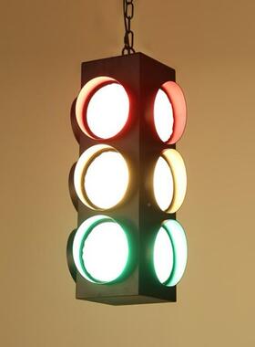 美式灯工业风复装古内40680创意墙壁酒吧餐厅红绿灯室铁艺玻璃饰