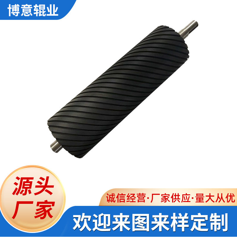 木工机械砂光网纹传送胶辊