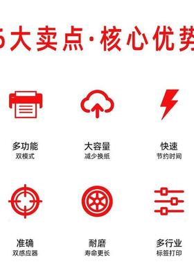 芯烨XP-53745高TBT426标签打印洗水唛纸条形码热转印服装贴纸打印