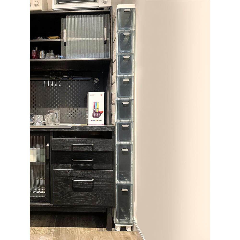 A10L14C约生M厨房夹缝抽屉式收纳柜简欧式窄c柜22宽缝隙柜1F777S6