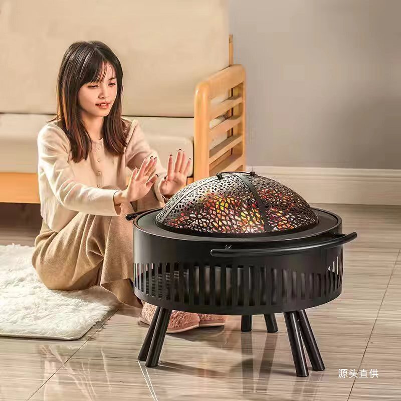 无烟炭火盆户外取暖烧烤炉