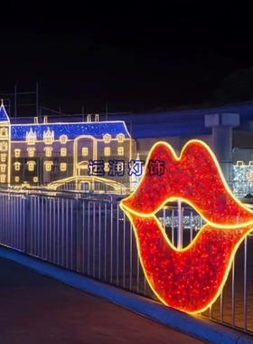 灯光亮节LED节笑脸造型跨街灯街道YR-DJD-3化工程通道道路圣诞日