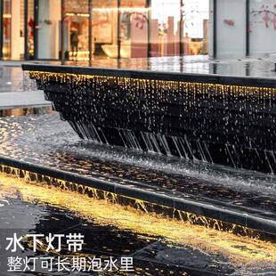 鱼缸灯鱼防水24带V防水柜台缸无自粘水下灯cob泡水闪亮化