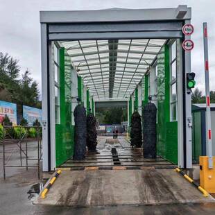 龙门洗洗车机工智地搅全拌站全封闭洗轮74机自动能高压冲洗车平台