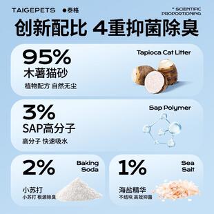 20FYT斤货 臭纯囤木薯猫砂植物砂防不沾底猫公咪 包邮